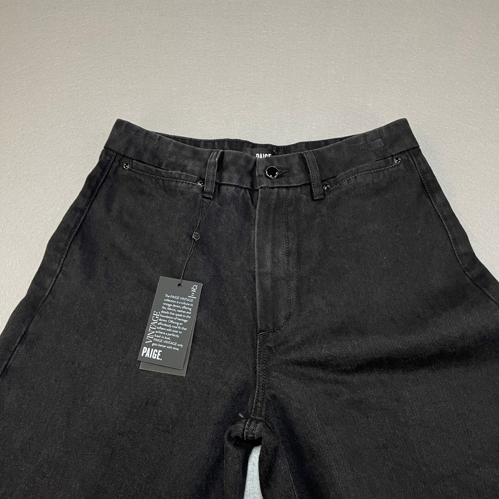 PAIGE Black Flare & Wide Leg Jeans